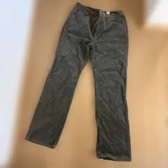 ダークグリーン ストレートレッグデニム