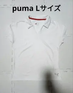 PUMA レディース ポロシャツ L ホワイト