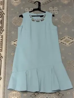 極美品★とても綺麗な水色　ほどよいAライン