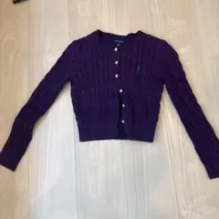 Ralph Lauren 紫 カーディガン S(7)