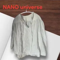 【ナノユニバース】ベージュ ブラウス リネンのサムネイル
