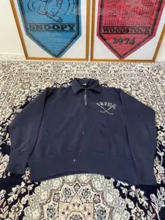 Champion USAF ハーフジップ スウェット ネイビー - メルカリ