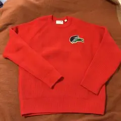 LACOSTE 赤 ニットセーター FR 2 / US S