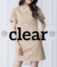 clear フロントジップワンピースのサムネイル