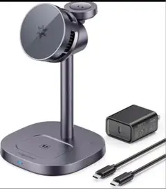 ワイヤレス充電器 MagSafe対応 Augnner 3in1 Qi2 冷却機能