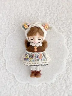 プチブライスサイズ アウトフィット 4点セット ハンドメイド うさぎ