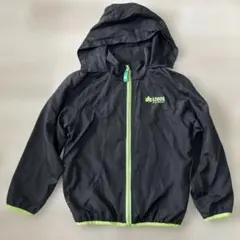 LOGOS キッズ ウィンドブレーカー 130cm ブラック　フード　収納