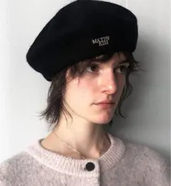 MATIN KIM ベレー帽　ブラウン