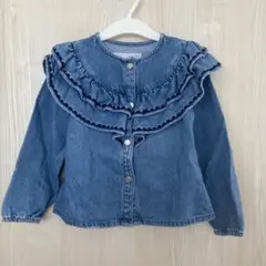 ZARA kids デニムブラウス フリル 104cm