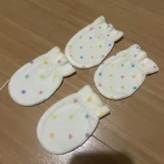 ⭐︎新品⭐︎ ベビー　新生児　ミトン　星柄　水玉柄　2組セット