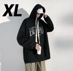 パーカー XL 黒 フーディー トレーナー プルオーバー ビッグサイズ 大きめ