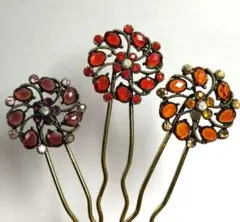花形かんざし3本セット