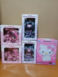 サンリオ　フィギュア　チャーミーキティ、マイメロディ、クロミ
