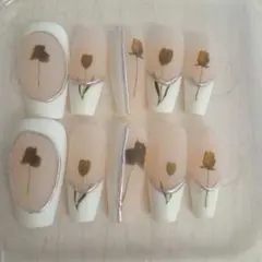 ドライフラワーアート ネイルチップ 10個セット