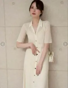 FRAYID アイレットレースニットワンピース 0