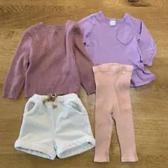 【80】女の子 petit main 4点セット