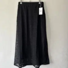 PALEMO STORE レーススカートロングスカート ブラック　Lサイズのサムネイル