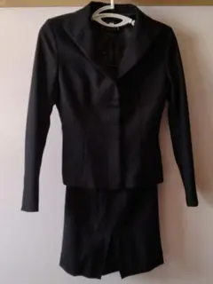 COUP DE CHANCE ブラックスーツ ウール混合素材