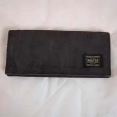 PORTER ブラックキャンバス 二つ折り長財布