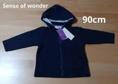 センスオブワンダー ニットキルトパーカー 紺 ネイビー 星 LIBERTY