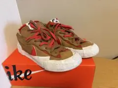 Nike Blazer Low Sacai Brown Red