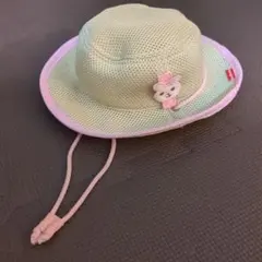 ★値下げ★ホットビスケッツ　麦わら帽子風キャップ　サイズ48　ピンク★水遊び★のサムネイル