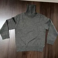 COMME CA ISM グレー タートルネックセーター 110