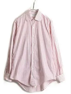 90s USA製 ■ バーバリー ストライプ コットンシャツ