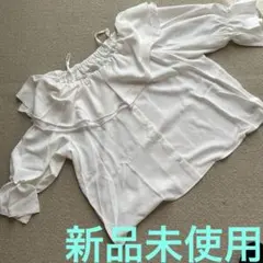 新品未使用品　ナイスクラップ　七分袖フリルブラウス