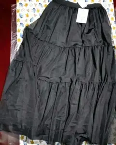 ♥チュール❣ティアードスカート【ブラック】♥