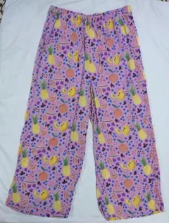 ユニクロ リラコ ディズニー フルーツ柄 ミッキー　Lサイズ　ピンク