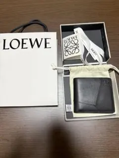 LOEWE 二つ折り財布 パズル ブラックのサムネイル