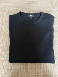 UNIQLO メリノクルーネックセーター メンズ S ブラック