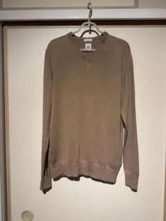 GAP ベージュ Vネック 長袖ニット
