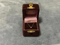 ete K10 ダイヤモンドネックレス0.01ct ジュエリーボックス付きのサムネイル