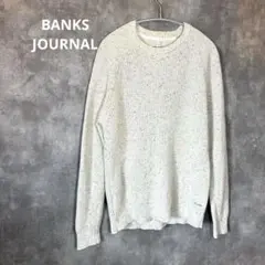 【美品】BANKSJOURNAL クルーネックニット　Mサイズのサムネイル