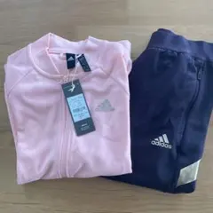 adidas ピンク ジャージ上下160新品未使用