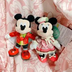 ディズニーランド ミニー ミッキー ぬいぐるみバッジ パルパルーザ 2つセット