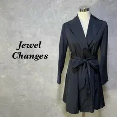 Jewel Changes トレンチコート ベルト ネイビー S 3029