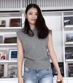 ZARA ソフトニットベスト Sサイズ グレー