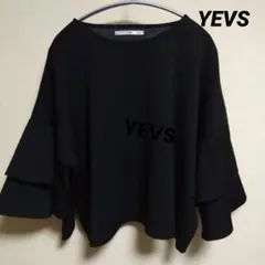 ダブルフリルスリーブ　カットソーブラウス