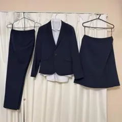 ORIHIKA ビジネススーツ 洗えるスーツ ネイビー4点セット