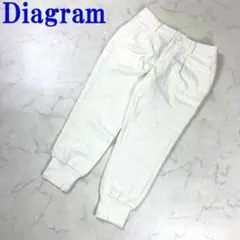 ダイアグラム カジュアルパンツ アンクル丈 総レース 綿 白 36 C8778のサムネイル