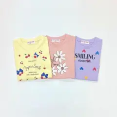 子供服 女の子 90cm 長袖 Tシャツ まとめ売り 新品 YFN53-2