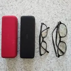 JINS メガネケース2個付き