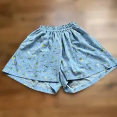 花柄 キュロット ショートパンツ 140cm