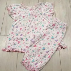 【美品】マザウェイズ　花柄ドレス　コットンパジャマ 120
