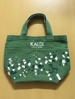 KALDI COFFEE FARM カルディ ミニトートバッグ グリーン