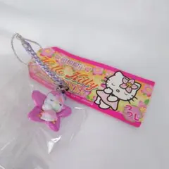 レア　ご当地キティ　根付　ストラップ　箱根　つつじ
