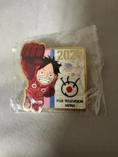 ONE PIECE ルフィ 2024 フジテレビ ピンバッジ パリオリンピック・フジテレビメディアピンバッジONE PIECEルフィ
